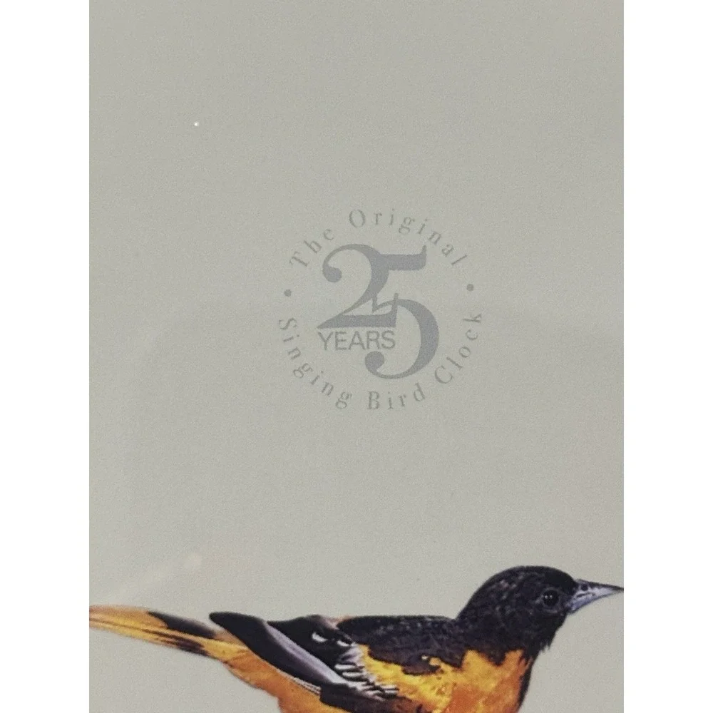 Limited Edition 25th Anniversary Singing Bird Wall Sound Clock, 13